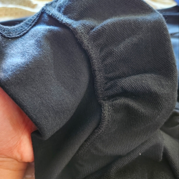 WOMEN'S LONG SLEEVES CAMO DETAILED SWEATER SHIRT| BLACK| S M L| NWOT - Picture 5 of 6